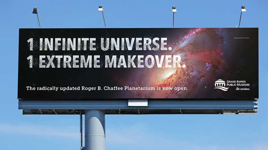 Billboards borrowed a sense of scale from the cosmos.