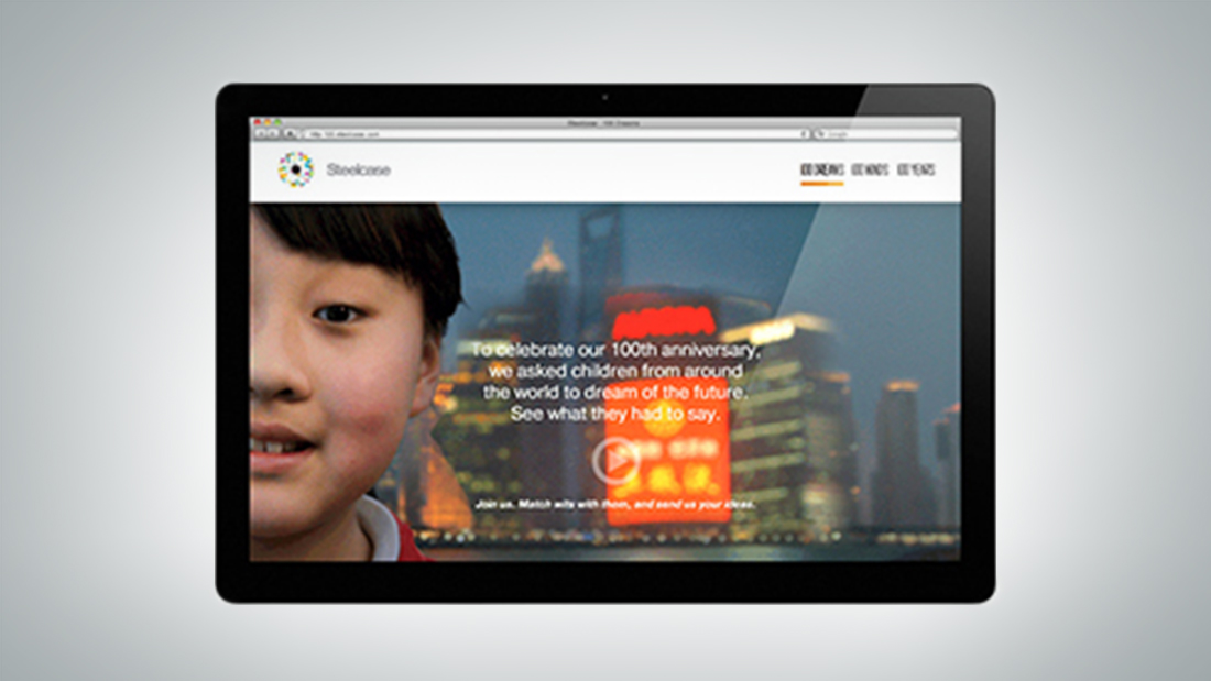 We launched a web experience with a film asking 10-year-olds to dream of the future.